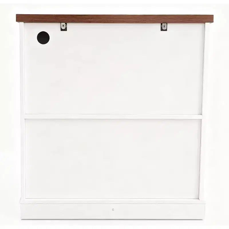 Buffet Cabinet with Glass Doors, Built-in Power Outlet, Sideboard for Kitchen Pantry