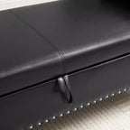 63 Storage Bench with Button Tufted & Pillow Velvet Upholstered End of Bed Bench with Wood Legs Entryway Bench for Living Room, Bedroom