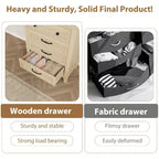 34.8 Tall 4-Drawer Dresser, Freestanding Vertical Storage Chest for Bedroom and Living Room
