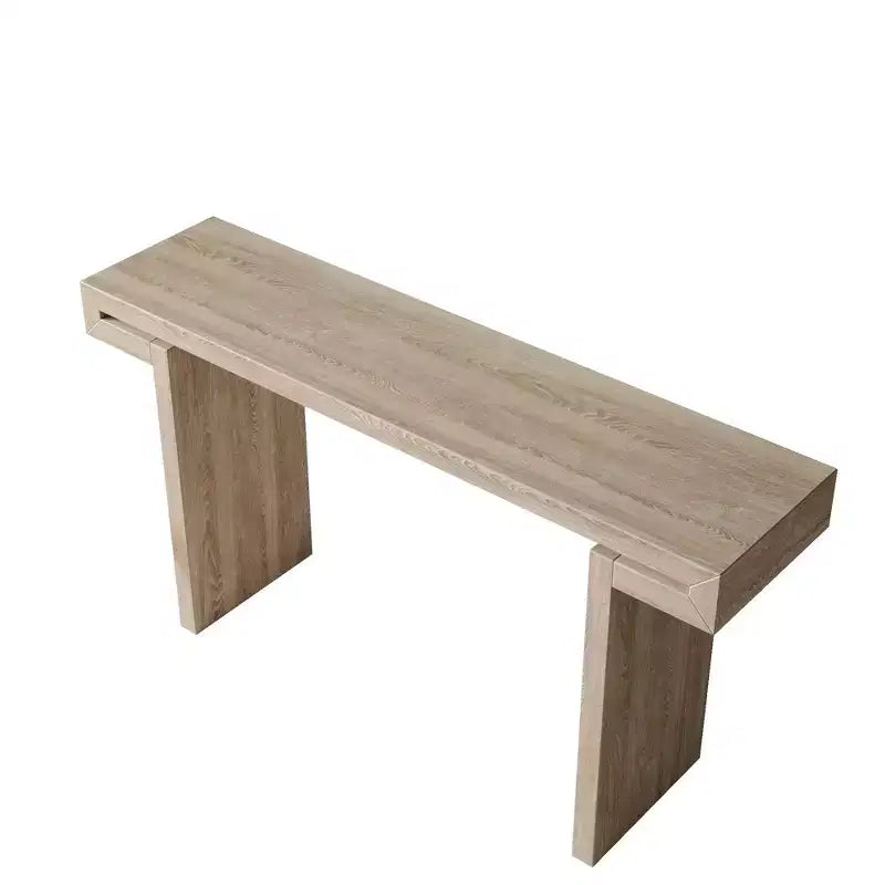 60IN Rustic Farmhouse Console Table, Narrow Entryway Table Distressed Wood Finish Sofa Side Table for Living Room, Hallway