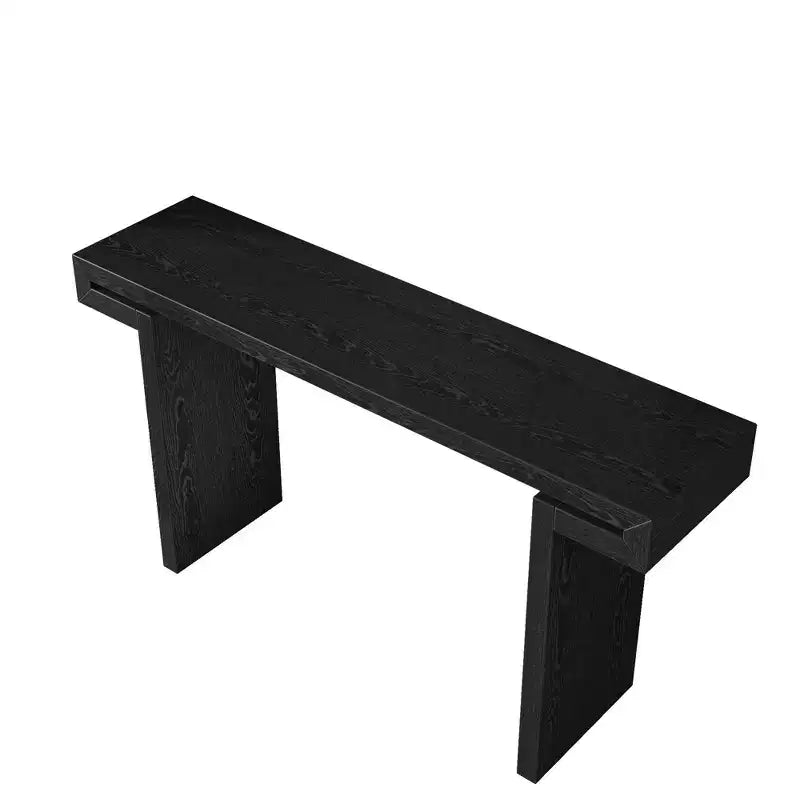 60IN Rustic Farmhouse Console Table, Narrow Entryway Table Distressed Wood Finish Sofa Side Table for Living Room, Hallway