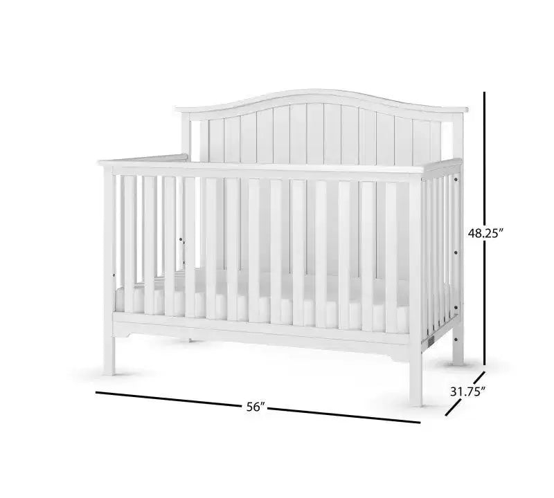 Crib and Changing Table Nursery Set, 3-Piece, Includes 4-in-1 Convertible Crib and Changing Table