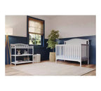 Crib and Changing Table Nursery Set, 3-Piece, Includes 4-in-1 Convertible Crib and Changing Table