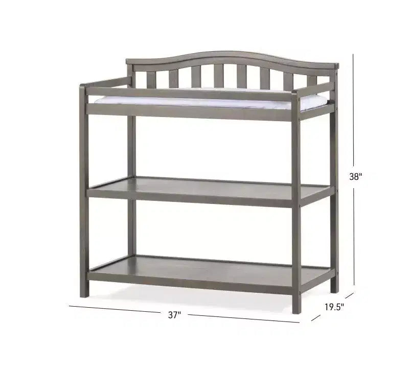 Crib and Changing Table Nursery Set, 3-Piece, Includes 4-in-1 Convertible Crib and Changing Table