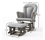 Crib and Changing Table Nursery Set, 3-Piece, Includes 4-in-1 Convertible Crib and Changing Table
