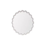 Modern Scalloped Round Wall Mirror