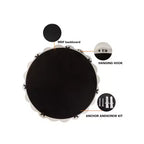 Modern Scalloped Round Wall Mirror