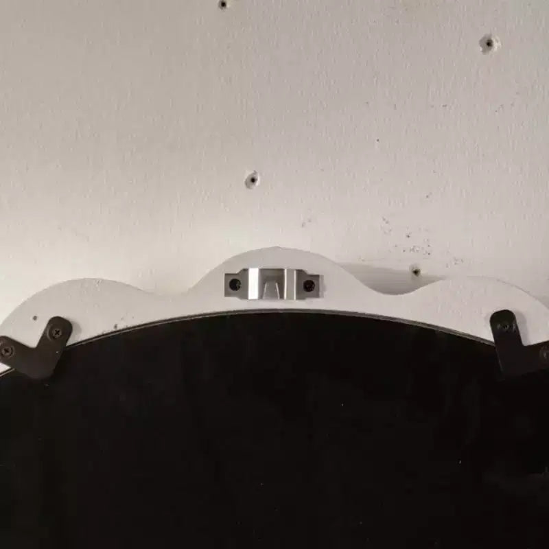 Modern Scalloped Round Wall Mirror