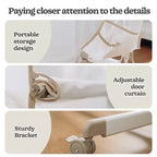Baby Bassinets Bedside Sleeper with Wheels, 7 Height Adjustable, Beige (YELLOW)