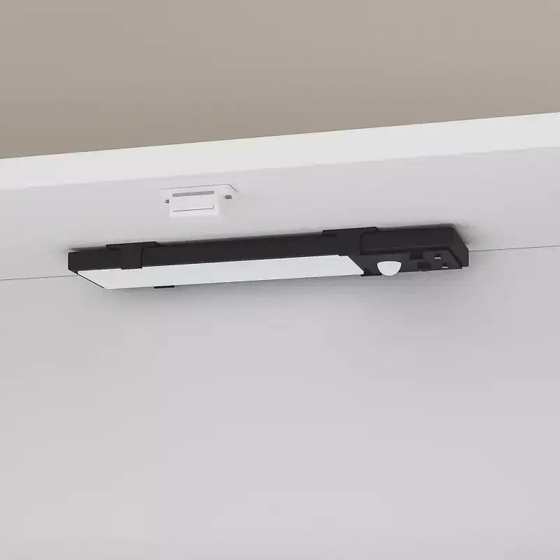 Bathroom Wall Cabinet with Sensor Light, Wall Mounted Medicine Cabinet with Storage Shelves and Towel Bar for Bathroom or Laundry Room, White