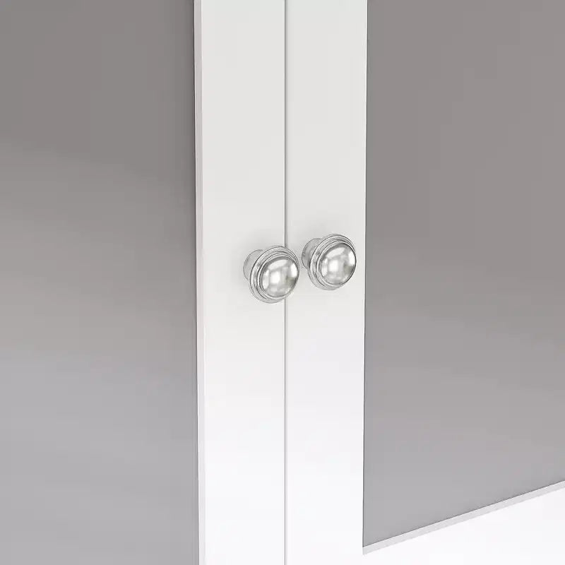 Bathroom Wall Cabinet with Sensor Light, Wall Mounted Medicine Cabinet with Storage Shelves and Towel Bar for Bathroom or Laundry Room, White