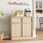 Sideboard Buffet Cabinet with 4 Drawers, 62.4 Large Coffee Cabinet with Storage, Modern Storage Buffet Table for Kitchen Dining Room, Living Room