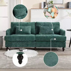 68.9 Inch Modern Chenille Loveseat Sofa, 2 Seater Sofa with Removable Seat Cushion for Living Room, Apartment, Bedroom