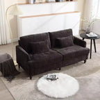 68.9 Inch Modern Chenille Loveseat Sofa, 2 Seater Sofa with Removable Seat Cushion for Living Room, Apartment, Bedroom
