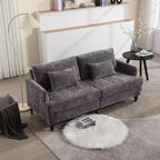 68.9 Inch Modern Chenille Loveseat Sofa, 2 Seater Sofa with Removable Seat Cushion for Living Room, Apartment, Bedroom