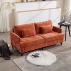 68.9 Inch Modern Chenille Loveseat Sofa, 2 Seater Sofa with Removable Seat Cushion for Living Room, Apartment, Bedroom