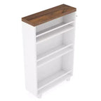 4-Tier Storage Cart, Slim Rolling Narrow Kitchen Cart for Small Place