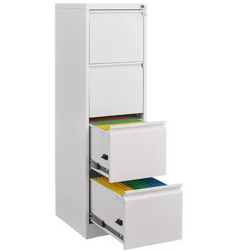 Modern Steel Vertical File Cabinet with Lock