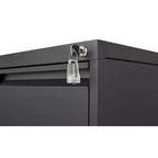 Modern Steel Vertical File Cabinet with Lock