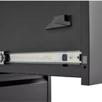 Modern Steel Vertical File Cabinet with Lock