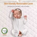 3-Inch Extra Firm Mattress Topper - High-Density Pain Relief Foam Pad with Removable, No-Smell Cover