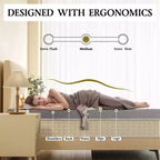 3-Inch Extra Firm Mattress Topper - High-Density Pain Relief Foam Pad with Removable, No-Smell Cover