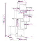 Wall Shelf White Engineered Wood, Short & Tall Wall Mounting
