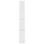 Wall Shelf White Engineered Wood, Short & Tall Wall Mounting