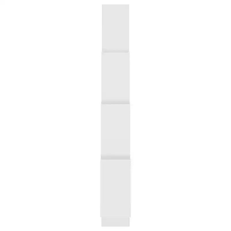 Wall Shelf White Engineered Wood, Short & Tall Wall Mounting