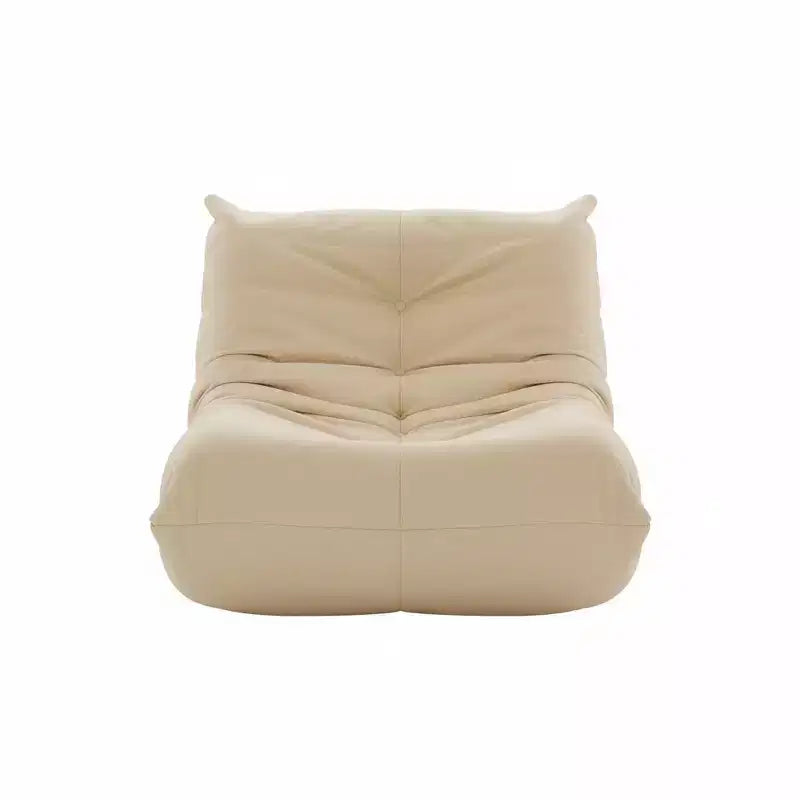 Giant Bean Bag Chair Lazy Floor Sofa, Memory Foam Fireside Sofa for Adults, Big Beanbag Faux Leather Armless Chair for Living Room Bedroom Dorm Office