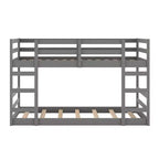 Twin Size Wood Bunk Bed With Ladder, Easy Assembly