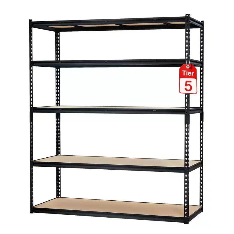 Garage Shelving Unit, 2500 LB Capacity, Adjustable Steel Storage Shelves, Heavy Duty Storage Racks for Basement Warehouse Shop