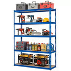 Garage Shelving Unit, 2500 LB Capacity, Adjustable Steel Storage Shelves, Heavy Duty Storage Racks for Basement Warehouse Shop