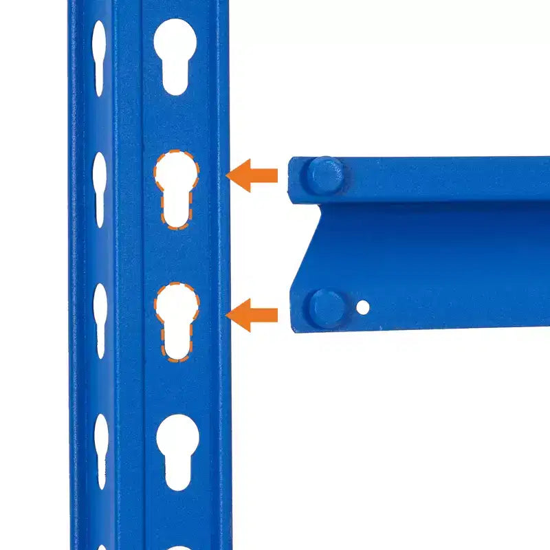 Garage Shelving Unit, 2500 LB Capacity, Adjustable Steel Storage Shelves, Heavy Duty Storage Racks for Basement Warehouse Shop