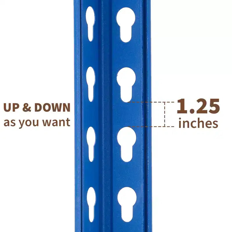 Garage Shelving Unit, 2500 LB Capacity, Adjustable Steel Storage Shelves, Heavy Duty Storage Racks for Basement Warehouse Shop