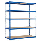 Garage Shelving Unit, 2500 LB Capacity, Adjustable Steel Storage Shelves, Heavy Duty Storage Racks for Basement Warehouse Shop