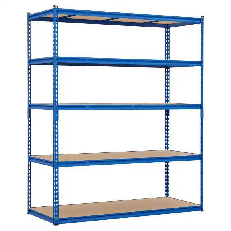 Garage Shelving Unit, 2500 LB Capacity, Adjustable Steel Storage Shelves, Heavy Duty Storage Racks for Basement Warehouse Shop