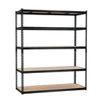 Garage Shelving Unit, 2500 LB Capacity, Adjustable Steel Storage Shelves, Heavy Duty Storage Racks for Basement Warehouse Shop