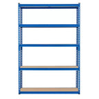 Garage Shelving Unit, 2500 LB Capacity, Adjustable Steel Storage Shelves, Heavy Duty Storage Racks for Basement Warehouse Shop