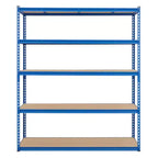 Garage Shelving Unit, 2500 LB Capacity, Adjustable Steel Storage Shelves, Heavy Duty Storage Racks for Basement Warehouse Shop
