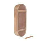 Wood Capsule Wall Shelf, Natural, 13x33