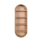 Wood Capsule Wall Shelf, Natural, 13x33