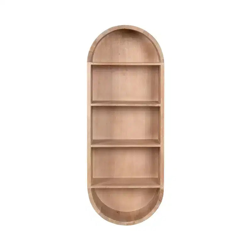 Wood Capsule Wall Shelf, Natural, 13x33