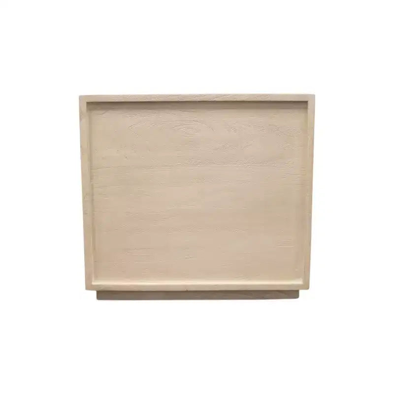 24 Natural Solid Wood Ribbed Texture One Drawer Nightstand